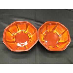 Vintage MCM California USA Sequoia Ware Bowls Set of 2 750B